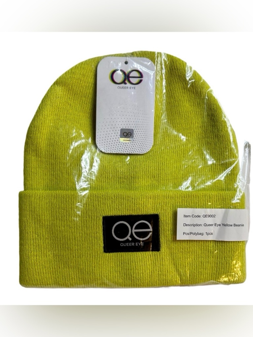 QUEER EYE OFFICIAL MERCHANDISE Unisex Beanie In Neon Yellow OS ✨NWT✨